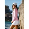 IUGA Rash Guard for Women UPF 50+ Long Sleeve Sun Shirts Swim Shirts for Women Lightweight UV Protection Shirts Hiking Tops(Pink)