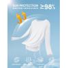 IUGA Rash Guard for Women UPF 50+ Long Sleeve Sun Shirts Swim Shirts for Women Lightweight UV Protection Shirts Hiking Tops(White)