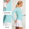IUGA Rash Guard for Women with Pockets UPF 50+ SPF Shirts for Women Long Sleeve UV Sun Protection Clothing Hiking Swim Shirt(Green)