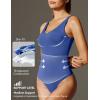 IUGA Shapewear Bodysuits for Women Tummy Control Slimming Tank Top Bodysuit Deep V Neck Sexy Sleeveless Body Suit(Sapphire)