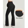 IUGA Soft Maternity Pants for Women Yoga Maternity Leggings with Pockets Dressy Maternity Clothes Over The Belly(Black)