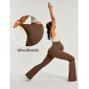 IUGA Soft Maternity Pants for Women Yoga Maternity Leggings with Pockets Dressy Maternity Clothes Over The Belly(Brown)