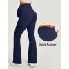 IUGA Soft Maternity Pants for Women Yoga Maternity Leggings with Pockets Dressy Maternity Clothes Over The Belly(Midnight Blue)