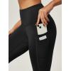 IUGA Water Resistant Fleece Lined Leggings Women Warm Winter Thermal Pants with Pockets for Hiking Yoga(Black)