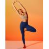 IUGA Water Resistant Fleece Lined Leggings Women Warm Winter Thermal Pants with Pockets for Hiking Yoga(Blue)