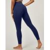 IUGA Water Resistant Fleece Lined Leggings Women Warm Winter Thermal Pants with Pockets for Hiking Yoga(Blue)