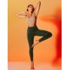 IUGA Water Resistant Fleece Lined Leggings Women Warm Winter Thermal Pants with Pockets for Hiking Yoga(Dark Olive)