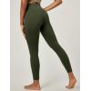 IUGA Water Resistant Fleece Lined Leggings Women Warm Winter Thermal Pants with Pockets for Hiking Yoga(Dark Olive)