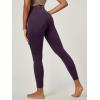 IUGA Water Resistant Fleece Lined Leggings Women Warm Winter Thermal Pants with Pockets for Hiking Yoga(Purple)