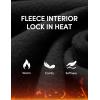 IUGA Workout Thermal Shirts for Women Turtleneck Long Sleeve Fleece Lined Tops Winter Running Gear with 2 Side Pockets(Black)