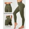 Scrunch Butt Lifting Leggings for Women Tummy Control No Front Seam Compression Workout Leggings with Pockets Yoga Pants(Grass Grey Green)
