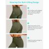 Scrunch Butt Lifting Leggings for Women Tummy Control No Front Seam Compression Workout Leggings with Pockets Yoga Pants(Grass Grey Green)