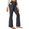 IUGA Fleece Lined Pants Women Thermal Flare Leggings Winter Warm Bootcut Workout Yoga Pants Women with Pockets High Waisted(Ink Wash)