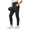 IUGA Girls Fleece Lined Leggings High Waisted Yoga Pants with Pockets Winter Leggings for Girls Athletic Warm Leggings(Black)
