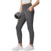 IUGA Girls Fleece Lined Leggings High Waisted Yoga Pants with Pockets Winter Leggings for Girls Athletic Warm Leggings(Gray)
