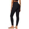 IUGA Invisible Scrunch Butt Lifting Leggings for Women No Front Seam Gym Leggings with Pockets Yoga Pants Tummy Control(Black)