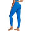 IUGA Invisible Scrunch Butt Lifting Leggings for Women No Front Seam Gym Leggings with Pockets Yoga Pants Tummy Control(Cobalt Blue)