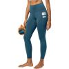 IUGA Water Resistant Fleece Lined Leggings Women Warm Winter Thermal Pants with Pockets for Hiking Yoga(Prussian Blue)