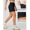 IUGA 5″ Hiking Golf Shorts with Pockets Quick Dry Womens Cargo Shorts Casual Summer Short(Black)