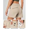 IUGA 5″ Hiking Golf Shorts with Pockets Quick Dry Womens Cargo Shorts Casual Summer Short(Khaki)
