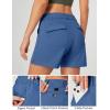 IUGA 5″ Hiking Golf Shorts with Pockets Quick Dry Womens Cargo Shorts Casual Summer Short(Steel Blue)