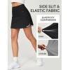 IUGA High Waist Golf Skirt with 5 Pockets Skorts for Woman Athletic Tennis Skirt for Workout Casual(Black)
