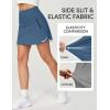 IUGA High Waist Golf Skirt with 5 Pockets Skorts for Woman Athletic Tennis Skirt for Workout Casual(Blue)