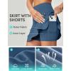 IUGA High Waist Golf Skirt with 5 Pockets Skorts for Woman Athletic Tennis Skirt for Workout Casual(Blue)