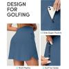 IUGA High Waist Golf Skirt with 5 Pockets Skorts for Woman Athletic Tennis Skirt for Workout Casual(Blue)