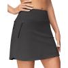 IUGA High Waist Golf Skirt with 5 Pockets Skorts for Woman Athletic Tennis Skirt for Workout Casual(Dark Grey)