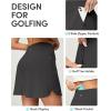 IUGA High Waist Golf Skirt with 5 Pockets Skorts for Woman Athletic Tennis Skirt for Workout Casual(Dark Grey)