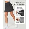 IUGA High Waist Golf Skirt with 5 Pockets Skorts for Woman Athletic Tennis Skirt for Workout Casual(Dark Grey)