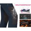 IUGA Snow Pants Womens Ski Hiking Pants Waterproof Outdoor Insulated Softshell Winter Fleece Lined Snowboard Pants 4 Pockets(Navy)