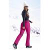 IUGA Snow Pants Womens Ski Hiking Pants Waterproof Outdoor Insulated Softshell Winter Fleece Lined Snowboard Pants 4 Pockets(Rose)