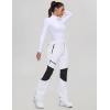 IUGA Snow Pants Womens Ski Hiking Pants Waterproof Outdoor Insulated Softshell Winter Fleece Lined Snowboard Pants 4 Pockets(White)