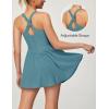 IUGA Tennis Dress with Built in Shorts and Bra Adjustable Straps Athletic Dress for Women Summer Golf Active Workout Dress(Green)