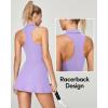 IUGA Tennis Dresses for Women Golf Dress with Shorts Underneath Built-in Bra Workout Exercise Athletic Dress with Pockets(Lavender)