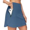 IUGA High Waist Golf Skirt with 5 Pockets Skorts for Woman Athletic Tennis Skirt for Workout Casual(Blue)