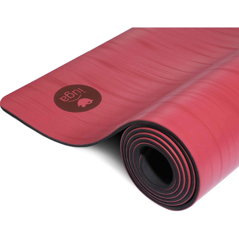 imageIUGA Pro Yoga Mat Non Slip Pilates Mat Antitear Eco Friendly Hot Yoga Mat with SGS Certified Material Free Carrying Strap IncludedMaroon