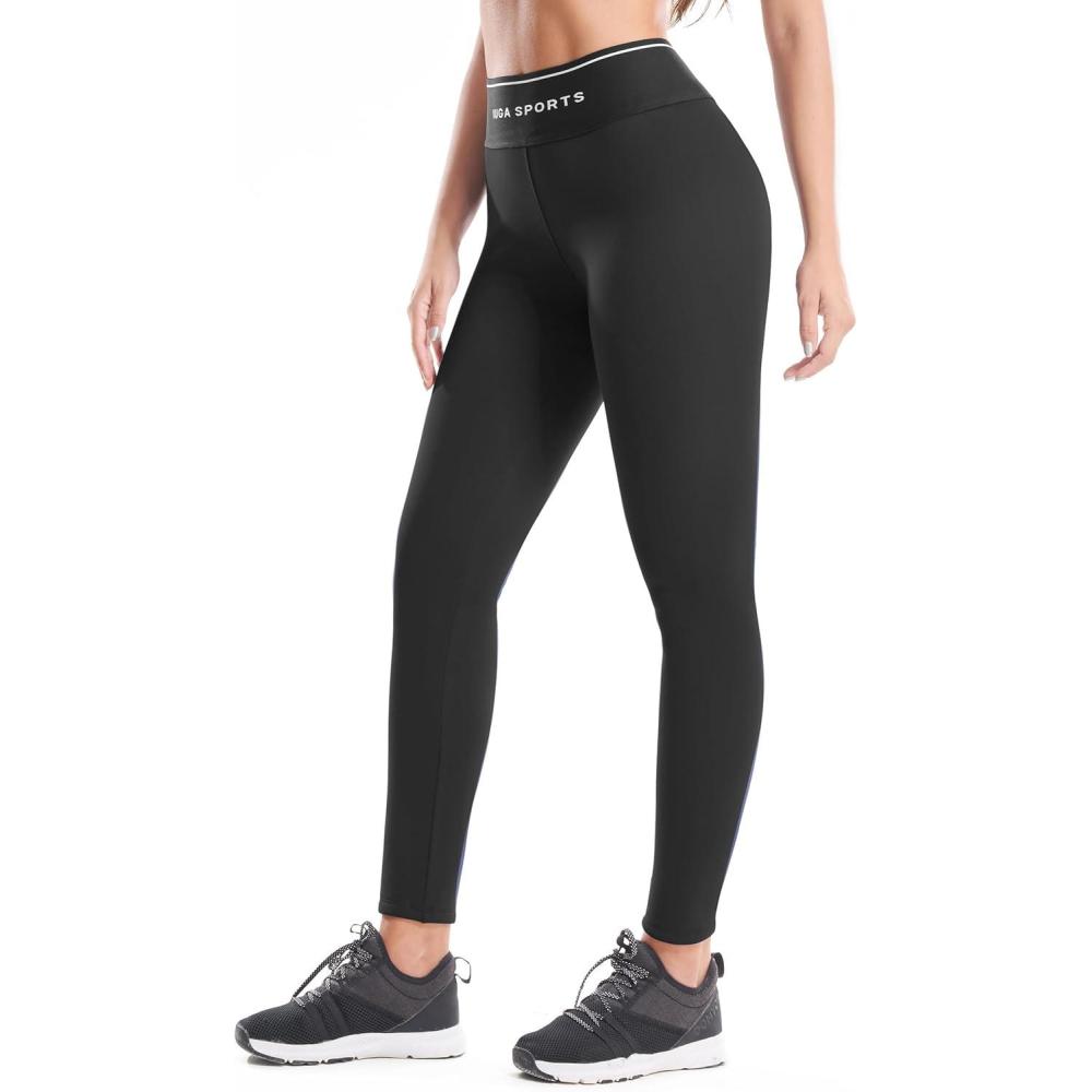 imageIUGA Thick Fleece Lined Leggings Women High Waist Warm Yoga Pants Winter Workout Thermal Leggings for Women