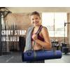 IUGA Pro Yoga Mat Non Slip Pilates Mat Anti-tear Eco Friendly Hot Yoga Mat with SGS Certified Material Free Carrying Strap Included(Dark Blue-N)