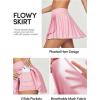 IUGA Tennis Skirt Pleated Skirts for Women with Pockets High Waisted Athletic Skirt Skorts for Woman Workout Golf Skort(Pink)
