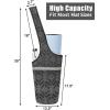 IUGA Yoga Mat Bag with Large Size Pocket & Inner Zipper Pocket, Yoga Carrier Bag Fit Most Yoga Mat Size