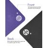 IUGA Yoga Mat Thick Non Slip Anti-tear Pilates Mat Eco Friendly Hot Yoga Mats for Workout & Exercise(72″x 24″x 6mm)(Purple)