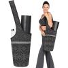 IUGA Yoga Mat Bag with Large Size Pocket & Inner Zipper Pocket, Yoga Carrier Bag Fit Most Yoga Mat Size