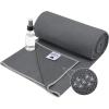 IUGA Yoga Towel Non Slip Soft Yoga Mat Towel Sweat Absorbent Hot Yoga Towel Spray Bottle Included