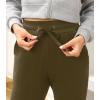 IUGA Fleece Lined Sweatpants Women Joggers with Pockets High Waisted Sherpa Winter Pants for Women Warm(Brown)