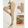 IUGA Fleece Lined Pants Women Pull on Stretchy Work Pants for Women Thermal High Waisted Dress Pants(Khaki)