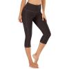 IUGA High Waisted Yoga Pants for Women with Pockets Capri Leggings Workout Capris(Coffee)