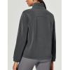 IUGA Soft Quarter Zip Pullover Cropped Sweatshirts for Women Half Zip Pullover Drawstring Hem with Pockets(Solar Grey)